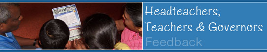 Headteachers, Teachers and Governers - Feedback